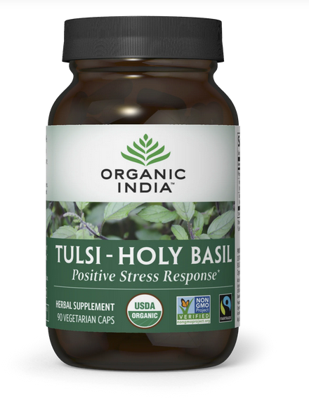 Organic India Tulsi Holy Basil Capsules Radiant Life