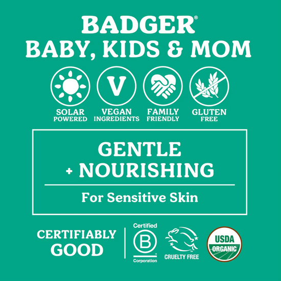 Badger Calming Baby Oil Organic Baby Oil for Sensitive Skin