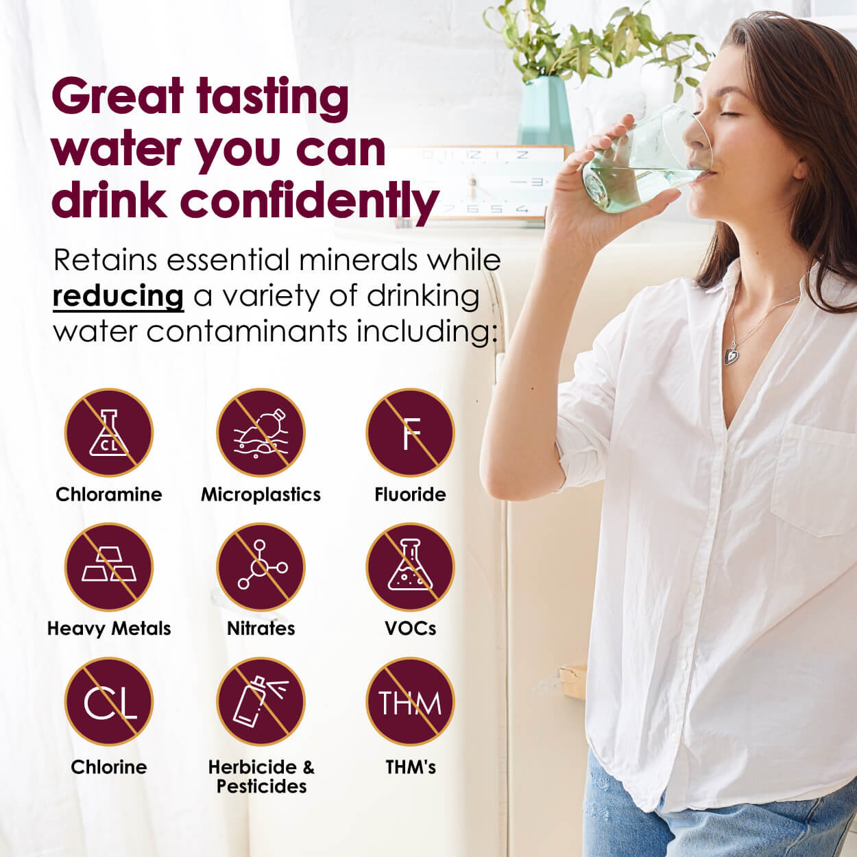 Radiant Life Direct Connect Water Filter Contaminants Removal