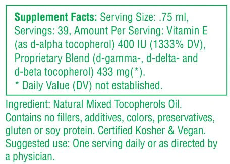 UNIQUE E Mixed Tocopherols Concentrate Oil