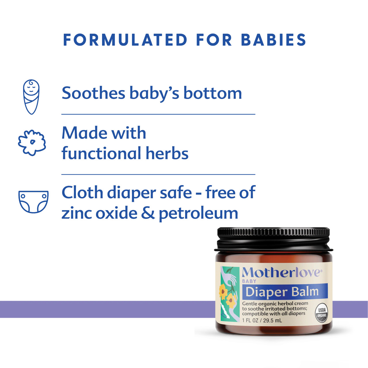 Motherlove Organic Diaper Balm Radiant Life