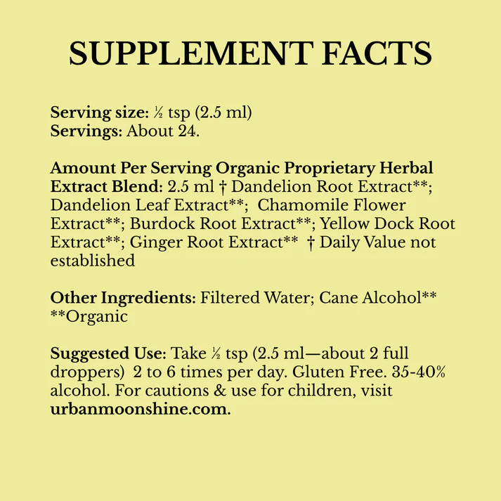 Organic Calm Tummy Bitters