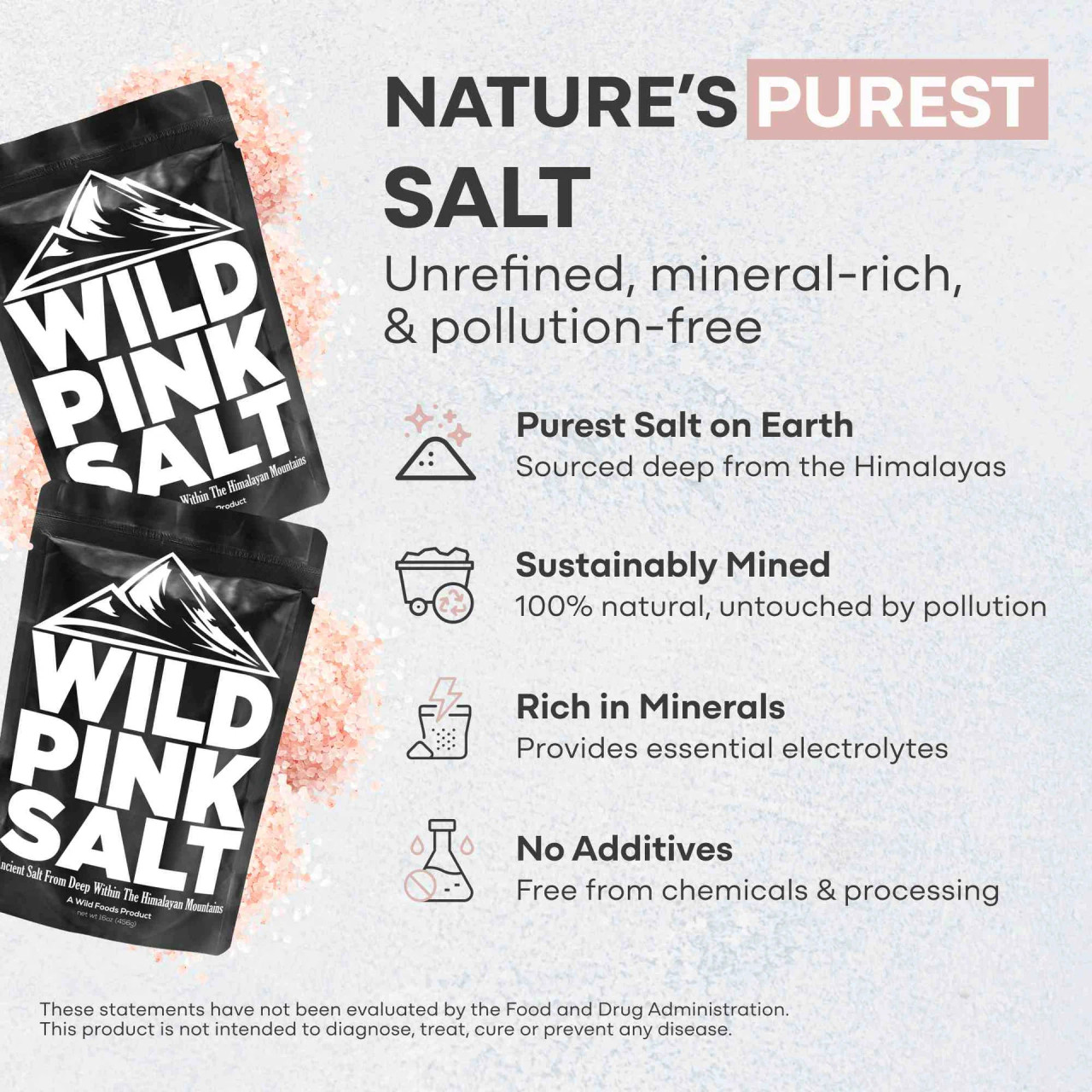 Wild Himalayan Pink Salt - Fine