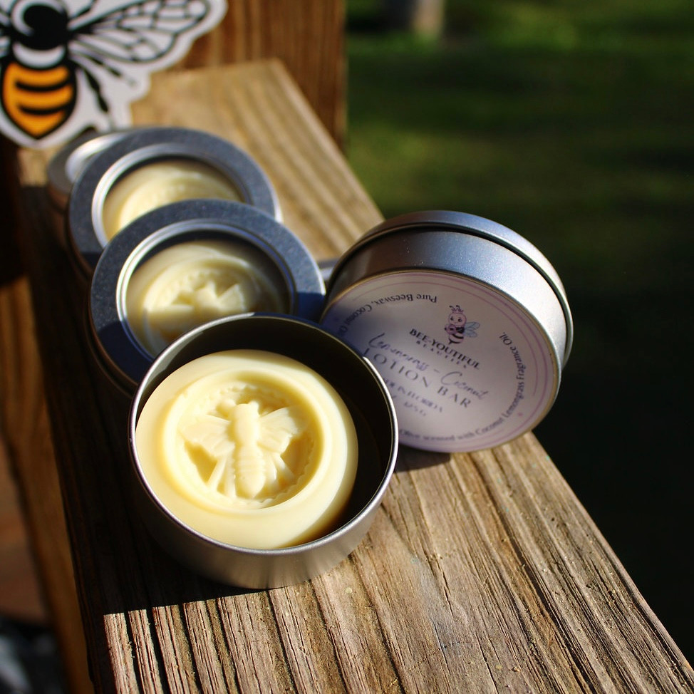 Beeswax & Shea Butter Lotion Bars with Olive Oil