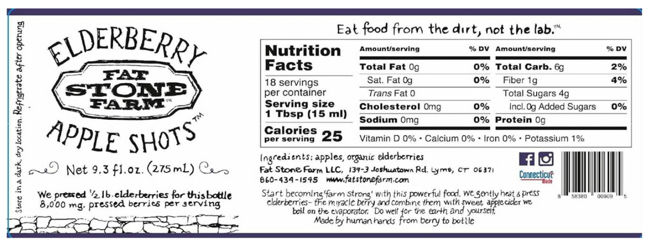 Elderberry Apple Shots