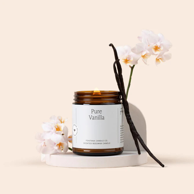 Pure Vanilla Beeswax Candle