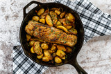 Skillet Pork Tenderloin with Apples and Potatoes