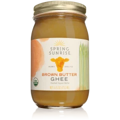 Brown Butter Organic Grass Fed Ghee