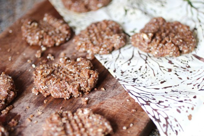 No-Bake Sprouted Almond Butter Cookies