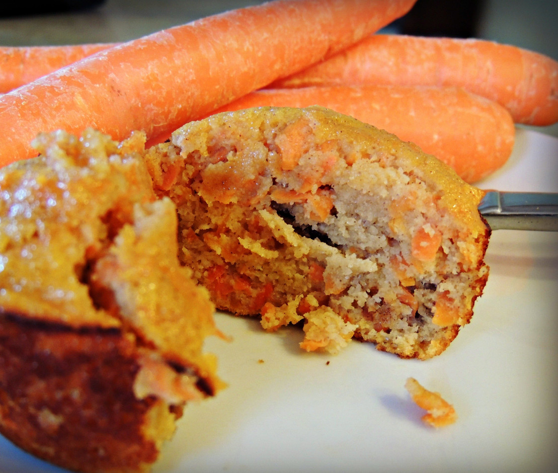 Coconut Flour Carrot Nut Muffins Recipe - Grain-Free