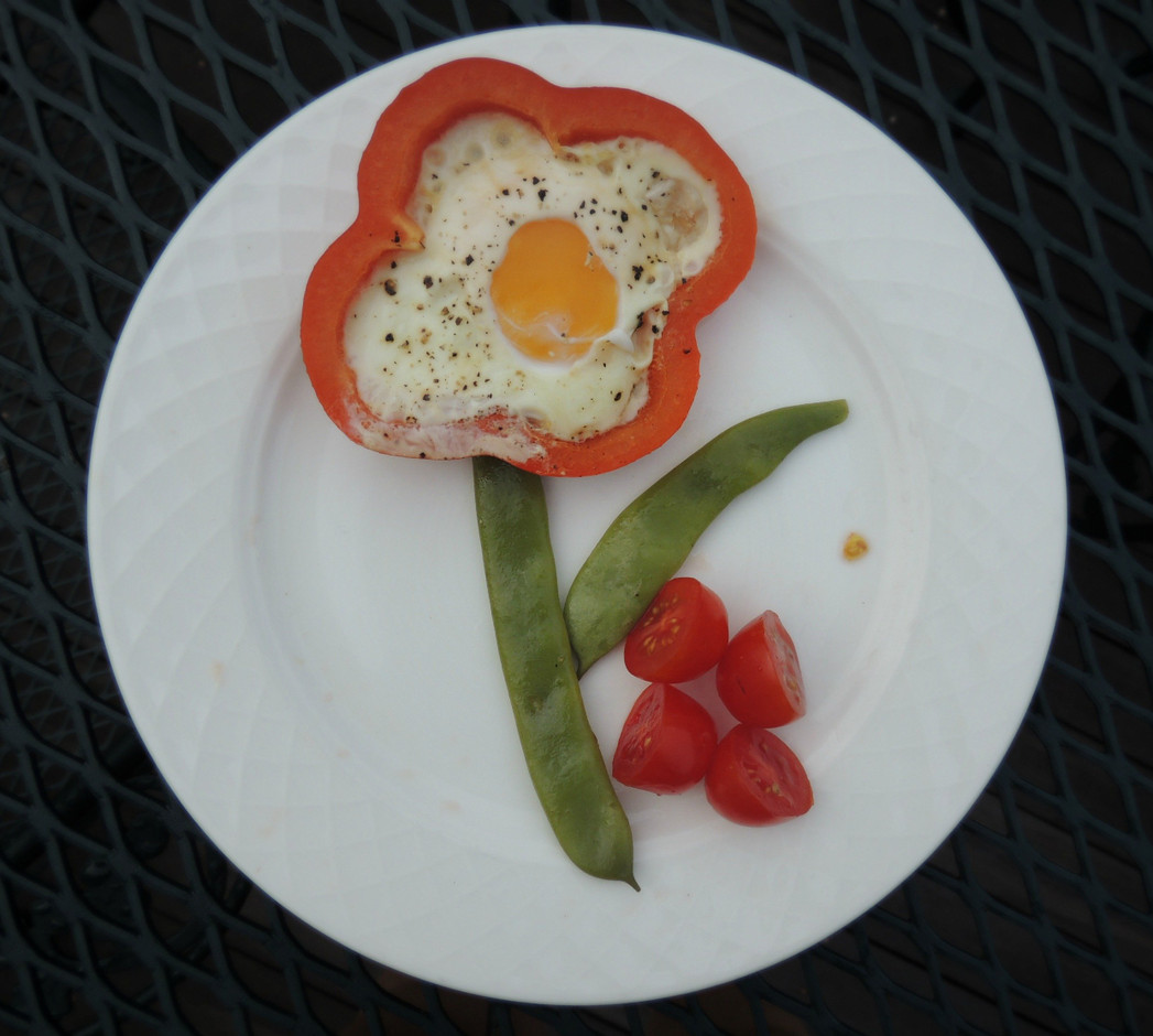 Pastured Egg Pepper Flower Recipe with Grass Fed Ghee