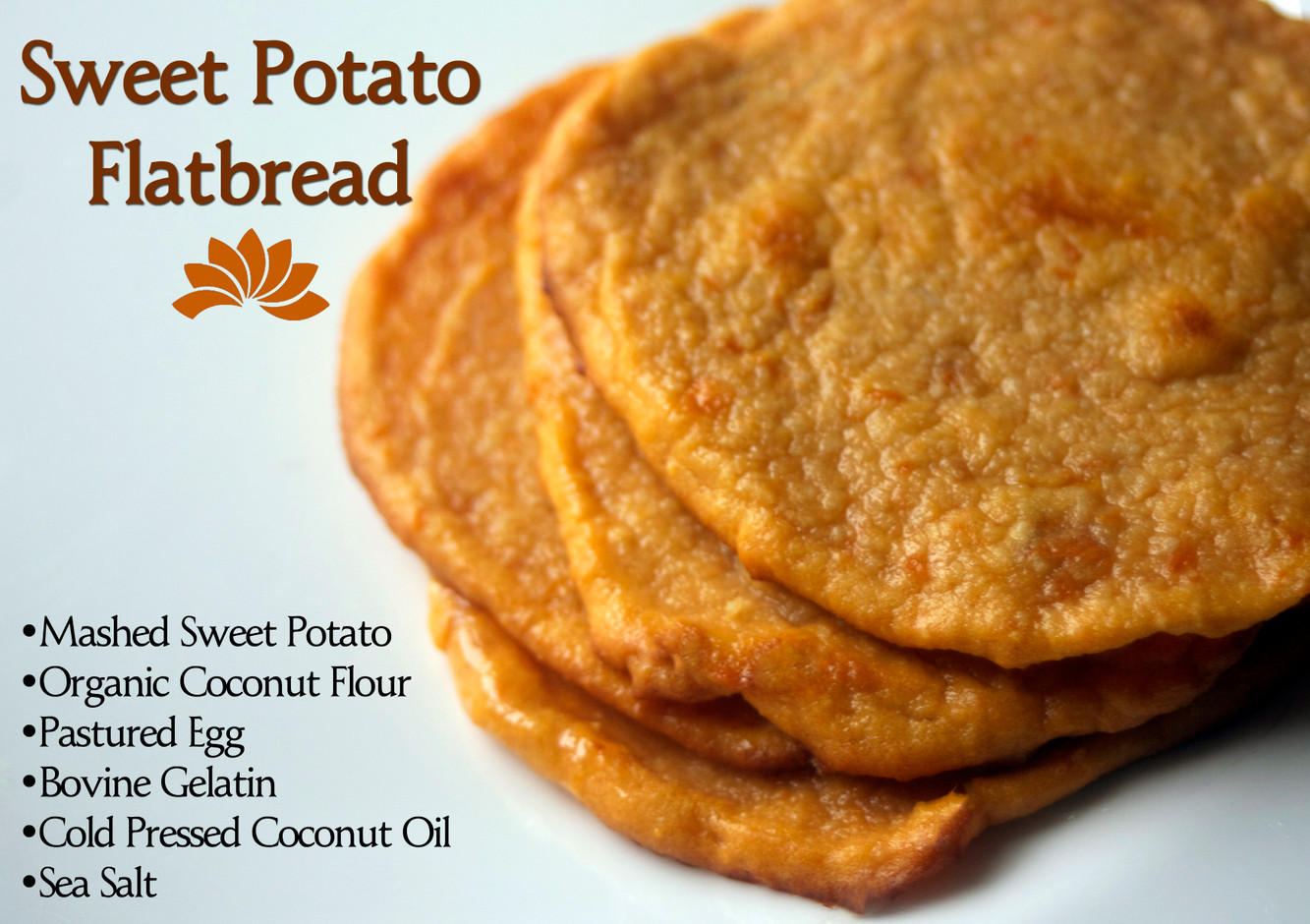 Sweet Potato Flatbread with Organic Coconut Flour