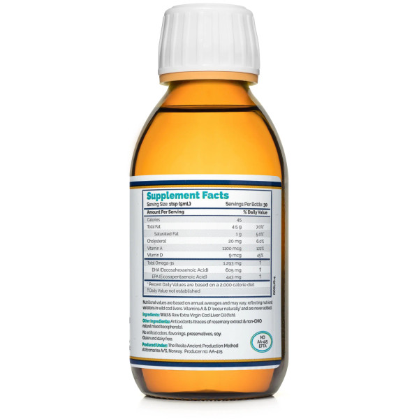 Rosita ExtraVirgin Cod Liver Oil Radiant Life