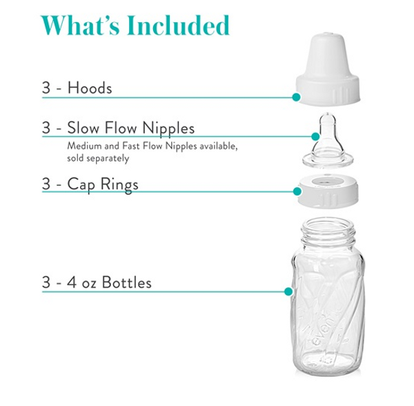 Mason Bottle Silicone Nipples, Two-Pack (FAST Flow, 6+ Months)