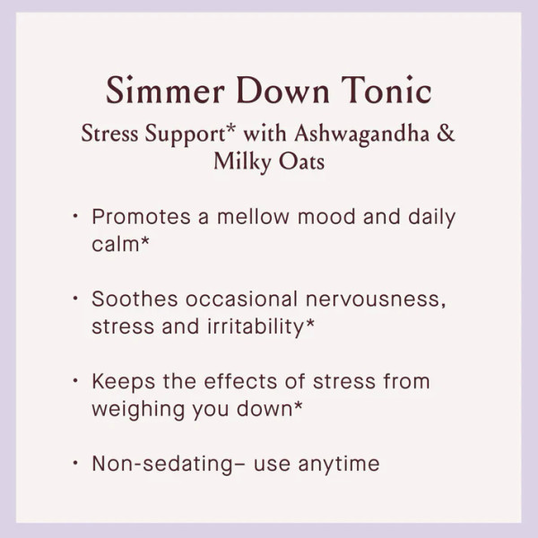 Organic Simmer Down Tonic Organic Simmer Down Tonic