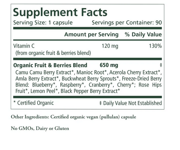 Pure Radiance C Nutrition Facts