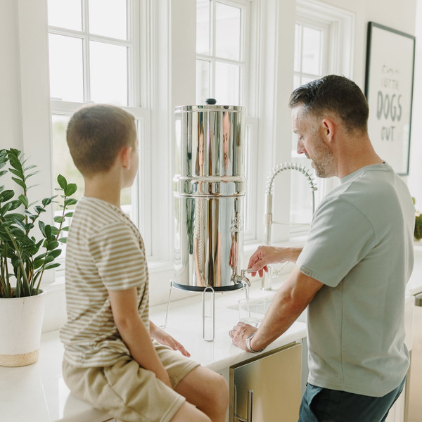 Radiant Life Gravity Water Filtration System in Home Radiant Life Gravity Water Filtration System in Home