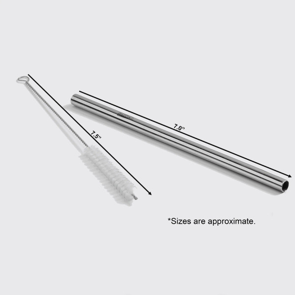 Metal Straws and Cleaning Brush Metal Straws and Cleaning Brush