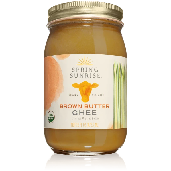 Brown Butter Organic Grass Fed Ghee