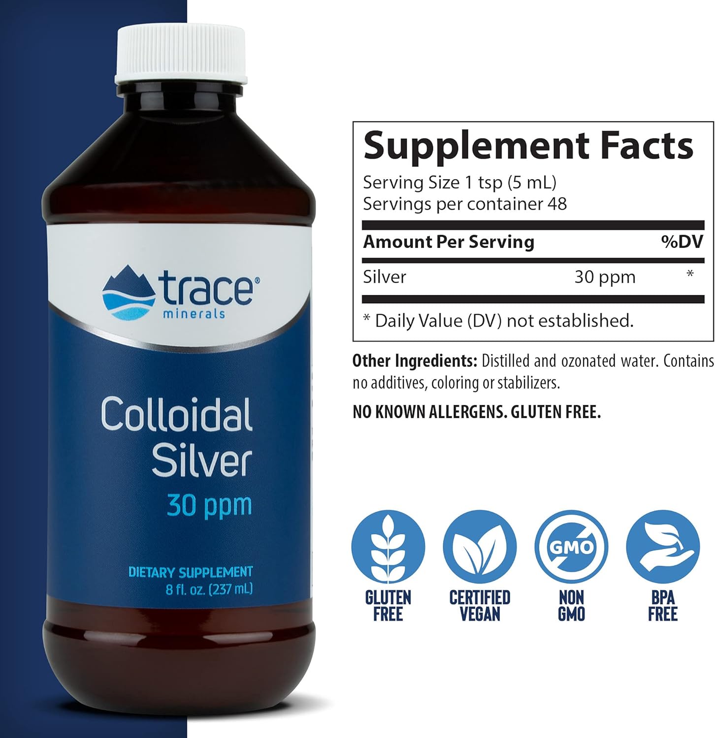 Pure Colloidal Silver Supplement for Immune System