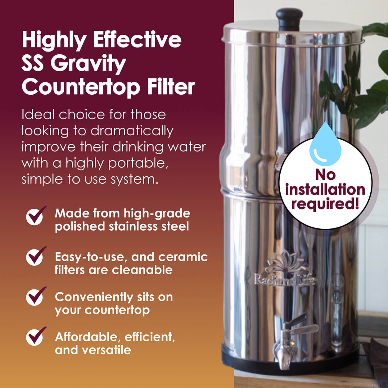 Pressure Water Filter Models using Genuine Doulton® Water Filter