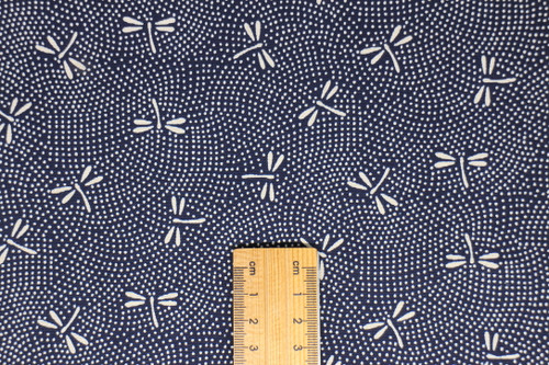 Dragonfly and Spots Blue