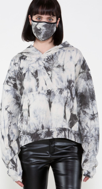 Hand applied tie dye design sweatshirt