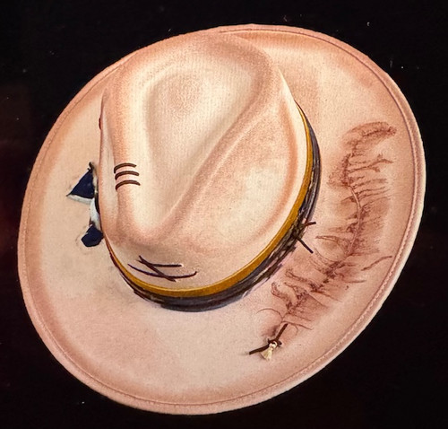 Rancher Blush Fedora with a Feather