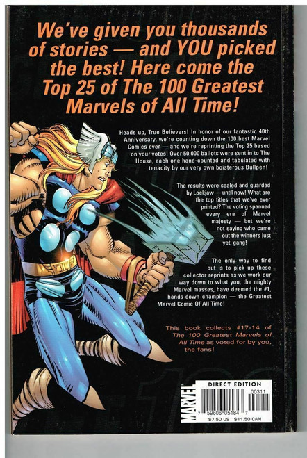 100 Greatest Marvels of All Time #3 - Soft Cover TP 2001 Marvel