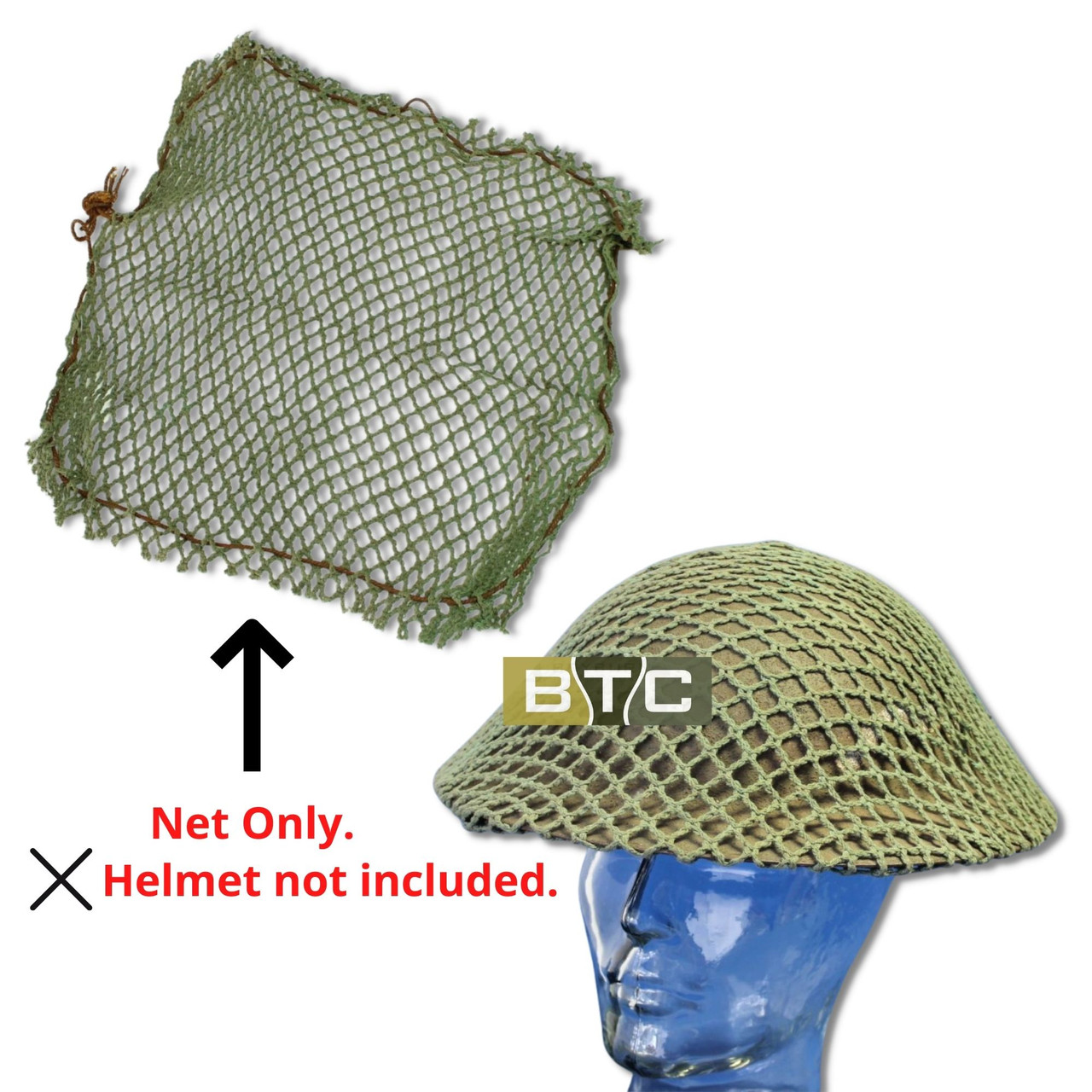 Australian WW2 Jungle Green Camo Helmet Net Unissued