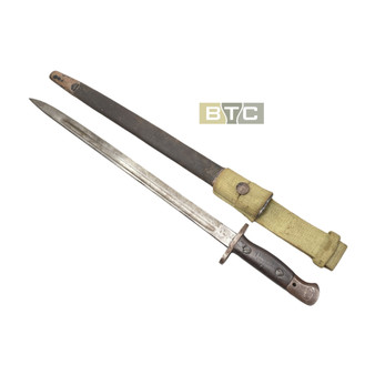 Bayonet with Scabbard , P1907, British WW2 SMLE & Lanchester SMG WSC 303   -Wilkinson