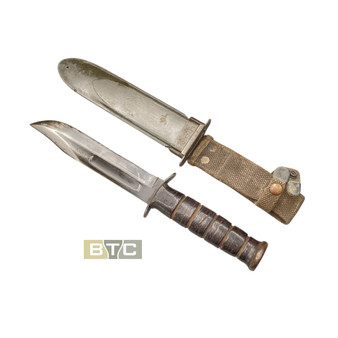 Combat Knife, U.S.N Mk2 WW2 & Scabbard - Ka-Bar