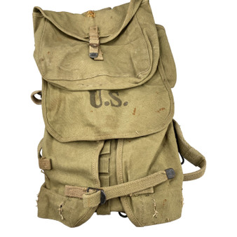 Backpack, US Army, Khaki, WW2 M1928 - 1942 - Original