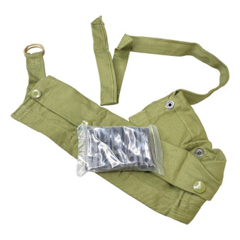 Stripper/Charger Clips x 10  & Jungle Green Bandolier For Lee Enfield SMLE 303  Rifle 5rd - Unissued