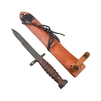 Bayonet M4 & Leather Scabbard - Camillus 1990's Reproduction Remake