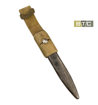 Bayonet Scabbard  & Khaki/Green Frog, British/Australian No5 Jungle Carbine/SLR - Original
