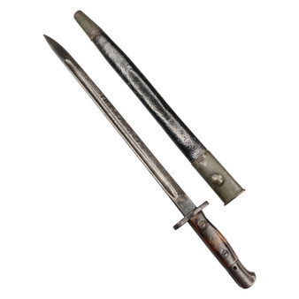 Bayonet, British WW1 P1907 .303 with Scabbard - Sanderson 1918