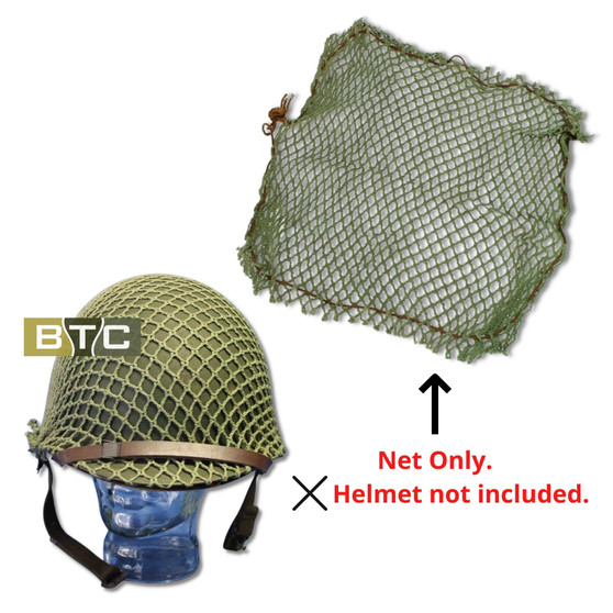 Australian/US WW2 Jungle Green Camo M1 Helmet Net - Original Unissued