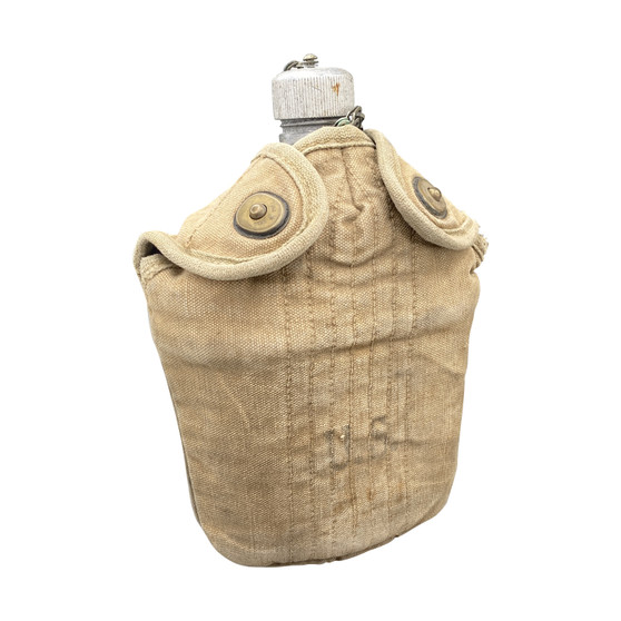 Canteen, Khaki Cover & Cup Set, US Army WW2 -Original