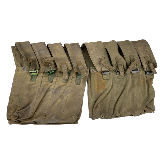 SMG Mag Pouches, Australian Army Vietnam War F1/Sterling x 2