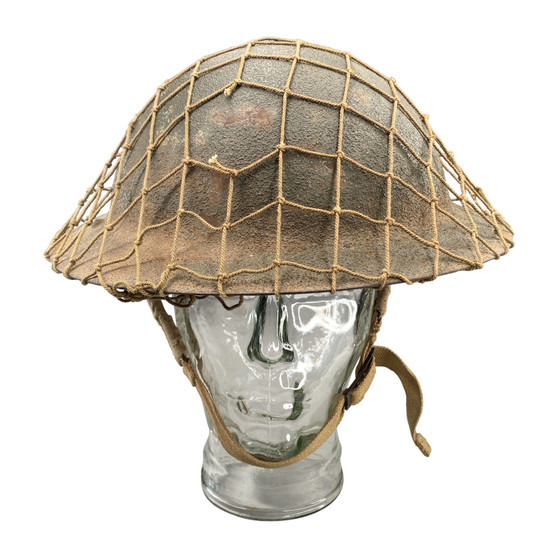 Steel Helmet & Camo Net , Australian WW2 Army - Original 1942