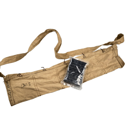 Stripper/Charger Clips 5rd x 10 & WW2 Bandolier For Lee Enfield SMLE 303  Rifle