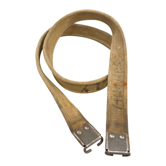 Rifle Sling, Enfield 303 SMLE, WW2 Web - Steel Hardware -  Original 1944