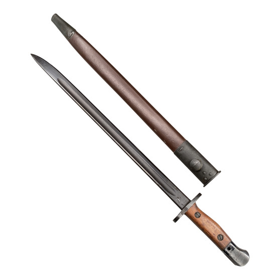 Bayonet & Scabbard, P1907 SMLE .303 Australian Lithgow WW2 - 1944