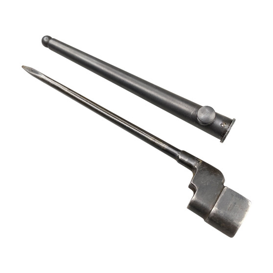 Bayonet & Scabbard, Enfield WW2 No4 Mk2 Spike for No4 303 Rifle - Singer N67