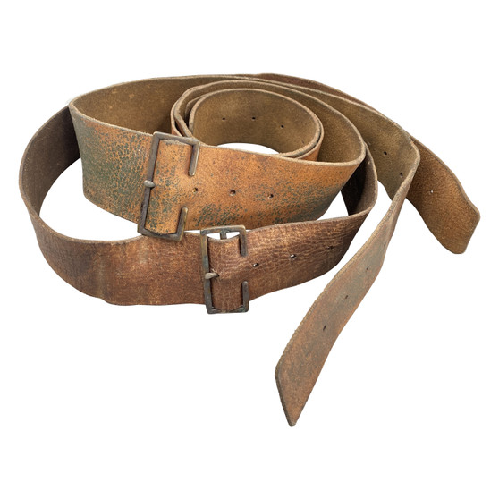 Leather Equipment Braces With Buckles, Australian WW1 P1915 - Original