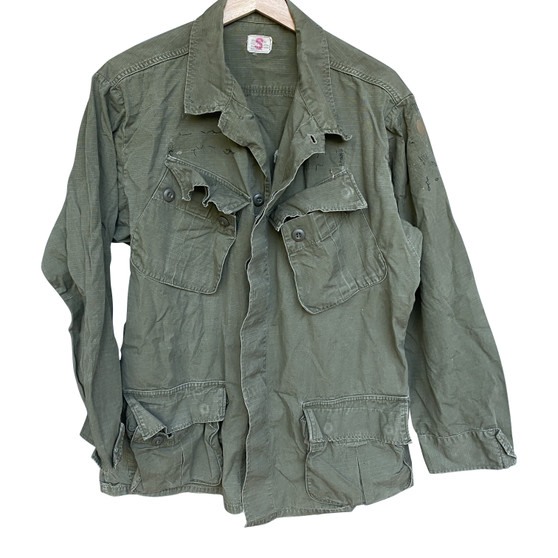 Coat, Combat Tropical, US Vietnam Olive Drab -Original US GI - Medium-Regular