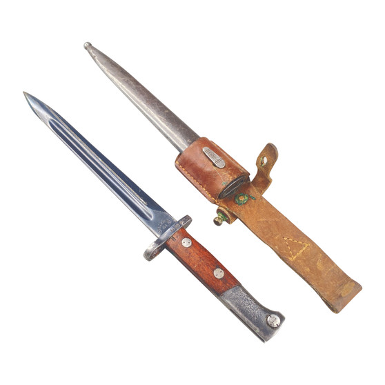 Bayonet & Scabbard With Frog, Yugoslavian M1948 - Matching Numbers