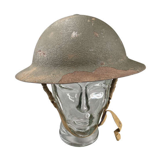 Steel Helmet, Australian WW2 Army - Original 1942 Size 7 1/8