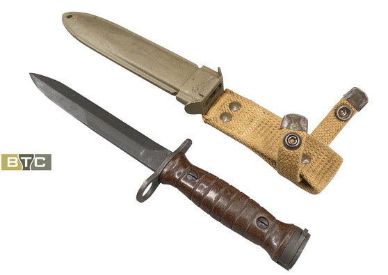 Bayonet, M1 Carbine With Scabbard, Italian  Manufactured